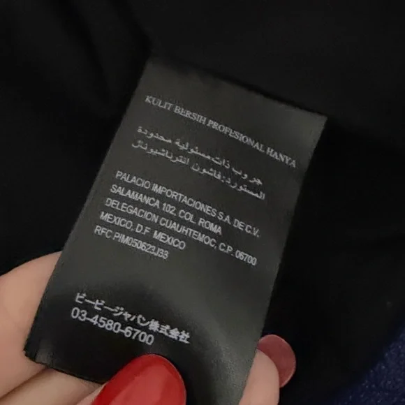 Bebe 100% leather crop Women's Blue Leather Jacket - Picture 10 of 13